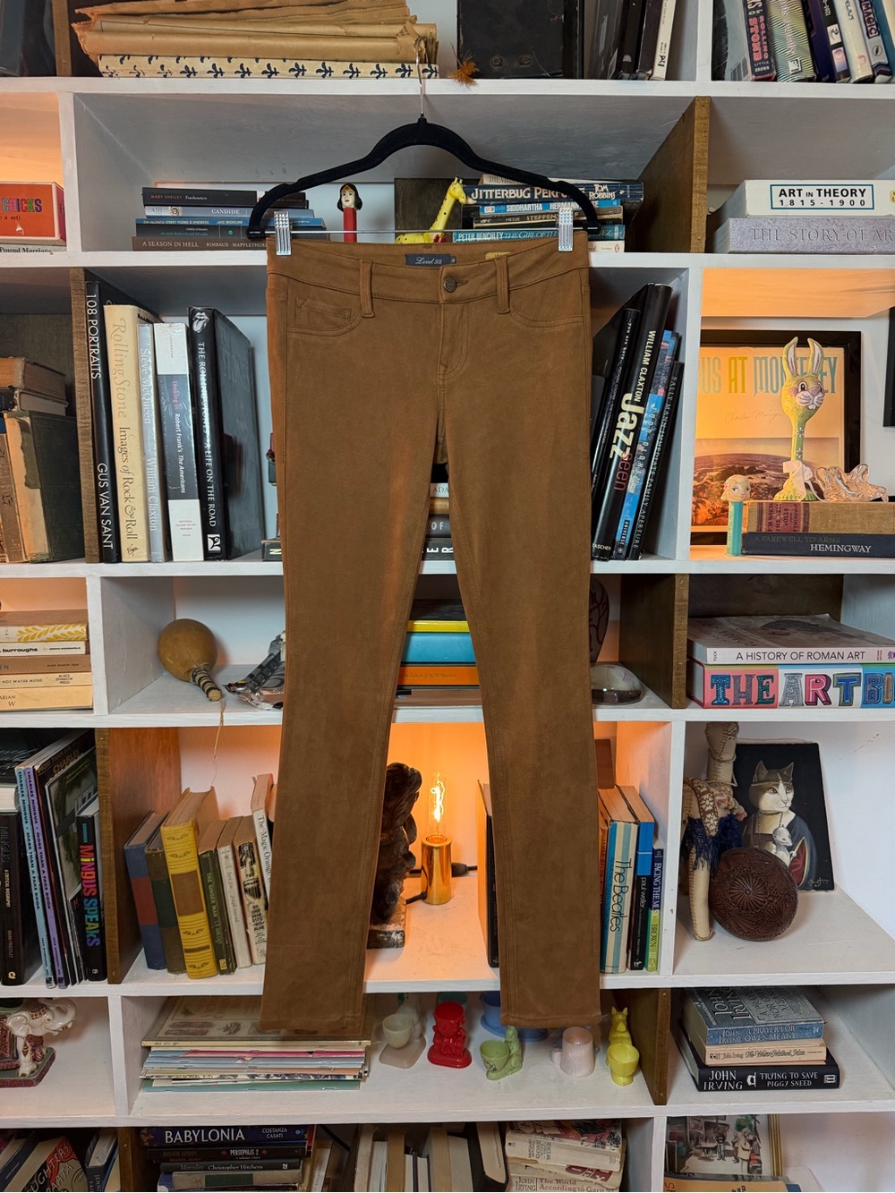 Slim Stretch Pants in Brown - Women